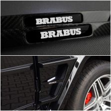 Brabus Widestar Style Led Illuminated Fenders Side Inserts Carbon for Mercedes G Wagon G Class G500 G55 G63 G65 W463 