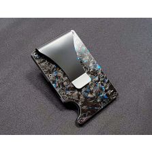 CD Blau Forged Carbon Kartenhalter