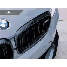 AutoTecknic Replacement Carbon Fiber Front Grilles Surrounds - F90 M5