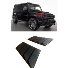 Brabus Widestar Style Fiberglass Hood Trim Side Covers for Mercedes-Benz G-Class W463 W461 G55 G65 G63