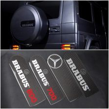 Mercedes G500 G55 G63 G65 W463 G Class Rear Spare Tire Wheel Cover Badge Emblem Carbon Fiber Brabus Style
