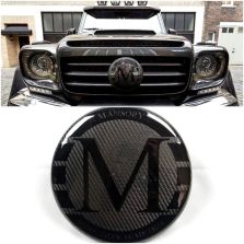  Mercedes W463 G Class wagon front grille carbon fiber  badge GREY