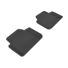 3D MAXpider 2006-2011 BMW 3 Series/X3 E90/E83 Kagu 2nd Row Floormats - Black