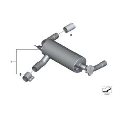 Genuine Exhaust Tailpipe Trim Tip End Carbon