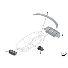 Genuine M Performance Boot Rear Trunk Lid Spoiler Wing Carbon 51 62 2 405 506