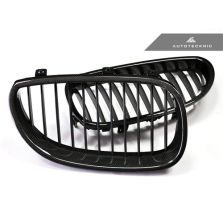 AutoTecknic Replacement Carbon Fiber Front Grilles - E60 Sedan / E61 Wagon | 5 Series including M5