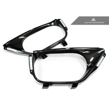 AutoTecknic Dry Carbon Exhaust Shield - Nissan R35 GT-R