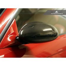 AutoTecknic Replacement Carbon Fiber Mirror Covers - BMW E46 M3