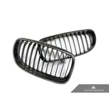 AutoTecknic Replacement Carbon Fiber Front Grilles - E90/ E91 3-Series LCI
