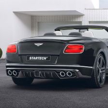 Bentley Continental GT/GTC 2012+ - STARTECH Carbon Fibre Rear Skirt Add-on Part (with polished exhausts)