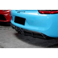 Porsche 981 Cayman/Boxster Carbon Fiber GT4 Style Rear Diffuser (2012-2016)