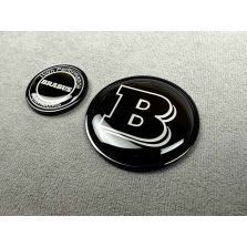 Brabus Metal Emblem set for Hood Scoop and Grill for Mercedes-Benz W223 S63 AMG