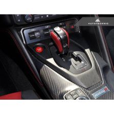 AutoTecknic Dry Carbon Shift Console Cover - Nissan R35 GT-R 2017-Up