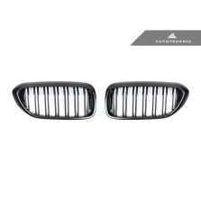 AutoTecknic Replacement Dual-Slats Carbon Fiber Front Grilles - G30 5-Series