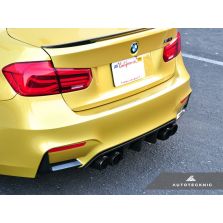 AutoTecknic Dry Carbon Extended-Fin Competition Rear Diffuser - F80 M3 | F82/ F83 M4