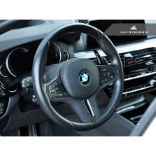 AutoTecknic Carbon Alcantara Steering Wheel Trim - G30 5-Series | G32 6-Series GT