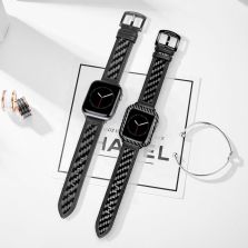 CD Carbon Leder Armband Apple Watch