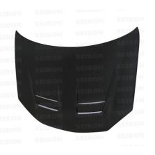 DV-style carbon fiber hood for 2006-2009 VW Golf GTI (Shaved)