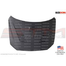 Seibon Carbon Fiber Hood (TS-Style / Dry Carbon) - Evo X * Discontinued *