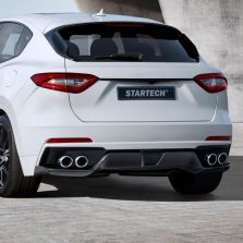 Maserati Levante - STARTECH Rear Bumper Insert (incl. carbon rear diffuser) [silver exhaust tips]