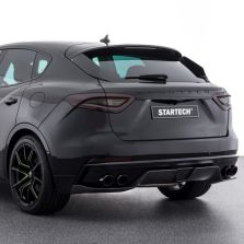 Maserati Levante - STARTECH Rear Bumper Insert (incl. carbon rear diffuser) [black exhaust tips]