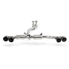 Akrapovic Titanium Turbo-Back Exhaust with Carbon Tips for R35 GTR (ME-NI/T/1-C)