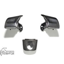 Porsche Carrera 997 (GEN1) - Carbon Fibre Cover Parts on Steering Wheel (normal version)