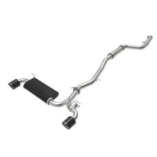aFe POWER Takeda 2020 Toyota Supra L6-3.0L (t) 3in-2.5in 304 SS CB Exhaust Carbon Tips