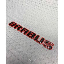 Rear Brabus badge made of carbon fibre in Rocket style