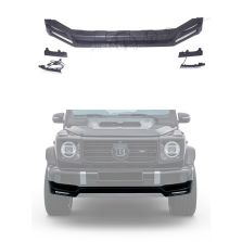 W463A W464 G500 G400 G63 AMG Mercedes G Wagon G class 2018+ Front Lower Bumper Lip Spoiler Skirt with LED BRABUS Style