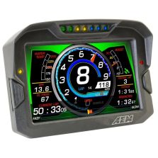 AEM CD-7 Non Logging GPS Enabled Race Dash Carbon Fiber Digital Display w/o VDM (CAN Input Only)