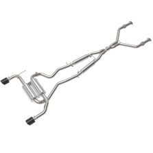 aFe 14-15 Infiniti Q50 (V37) V6 3.7L Takeda 2-1/2in SS Cat-Back Exhaust System w/ Carbon Fiber Tips