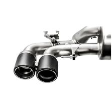 Akrapovic 18+ BMW M5 (F90) Evolution Tail Pipe Set (Carbon) w/ Red/White Akrapovic Logo