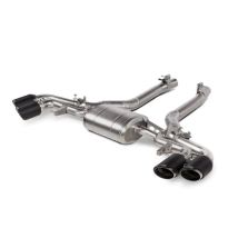 Akrapovic 2020-23 BMW X5M (F95)/X6M (F96) Slip-On Line (Titanium) w/Carbon Fiber Titanium Tips