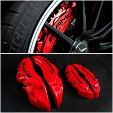 Red Carbon Ceramic Badge Disc Calipers Set of 4 for Mercedes-Benz G-Class W463