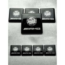 Seat Metal Emblem in Black Brabus Style AMG Affalterbach for Mercedes Benz W463 W464 W463A G Class