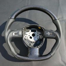Audi A3/A4/A6/Q7 steering wheel made of carbon fiber and leather