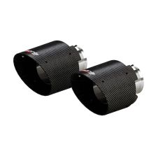 Borla 15-24 Dodge Charger V8 / 2023 Chrysler 300C T-304 SS Tips 5in Outlet - Carbon / Black Anodized