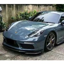 Porsche 718 Cayman/Boxster Carbon Fiber Front Lip (2016-2023)