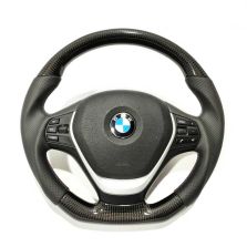 BMW F30 Steering Wheel Carbon Fiber Leather Flat Bottom