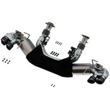 Borla 2020 Chevrolet Corvette C8 6.2L ATAK 3in Exhaust System Dual Round Angle Cut Carbon Fiber Tips