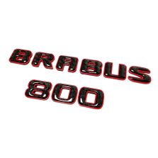 Brabus 800 Emblem Logo – Red Metallic with Carbon for Mercedes-Benz W463A/W464 G-Class