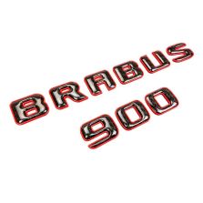 Brabus 900 Emblem Logo – Red Metallic with Carbon for Mercedes-Benz W463A/W464 G-Class