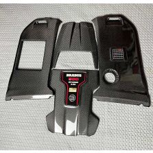 Brabus 800 Style Engine Carbon Cover Trim Badge for Mercedes-Benz G-Class W463A and W464