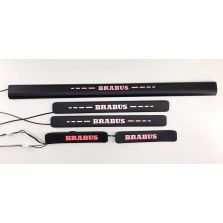 Brabus Black Door Sills with Red LED Illumination (5 pcs) for Mercedes-Benz W463A/W464 G-Class