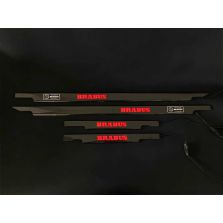 Brabus Door Sills – 4 Pcs Carbon Fiber Red LED Illuminated for Mercedes-Benz G-W463