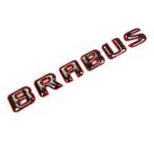 Brabus Rocket Style Emblem Logo – Red Metallic with Carbon for Mercedes-Benz W463A W464 G-Class