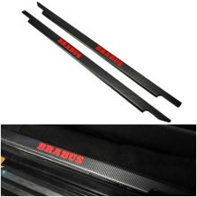 Carbon Fiber Brabus Door Sills (2 pcs) for Mercedes-Benz W463 3-Door G-Class – Red