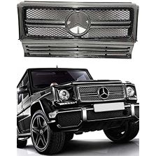 Carbon Fiber Badge Front Grille Frame Set for Mercedes-Benz G-Wagon G-Class W463 G63 G55 G500