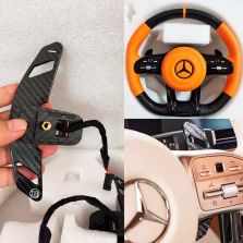 Carbon Fiber Gear Shift Paddles for Steering Wheel – Mercedes-Benz W463A/W464 (Genuine Brabus)